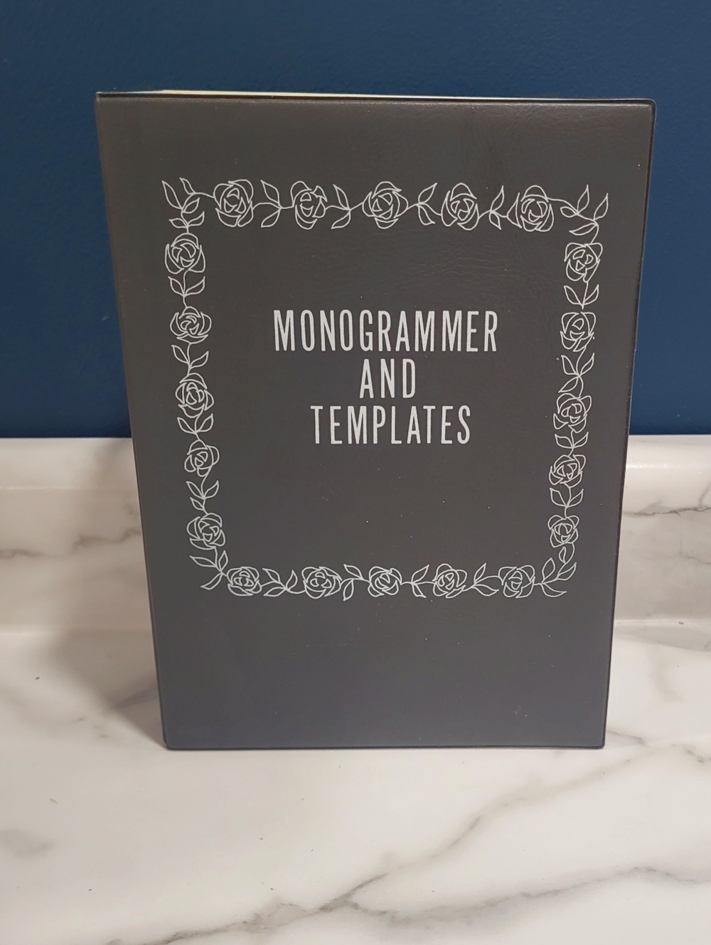 Vintage Sears Kenmore Sewing Machine Monogrammer A to Z Templates Kit Snap Case